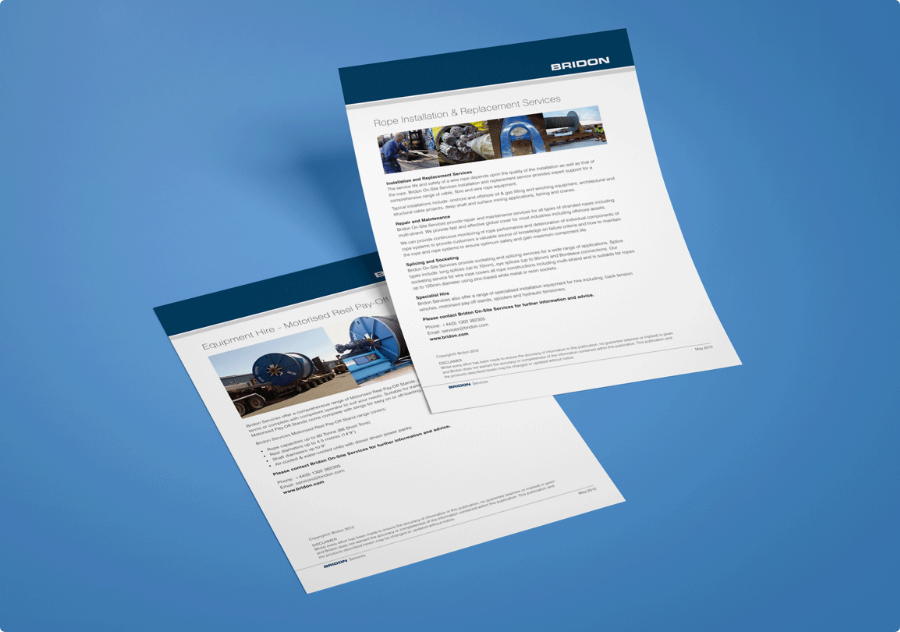 Bridon Services Folder